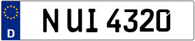Trailer License Plate